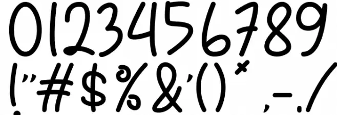 Tomodachy フォント その他の文字