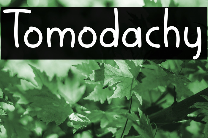Tomodachy Font examples