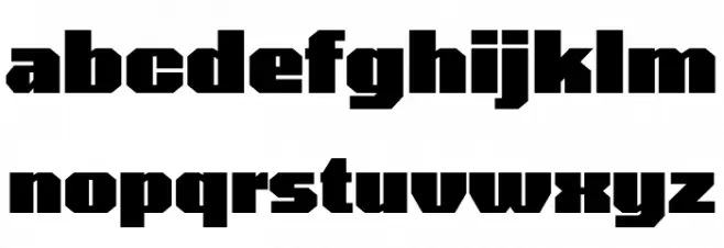 Tomorrow Black خط أحرف صغيرة