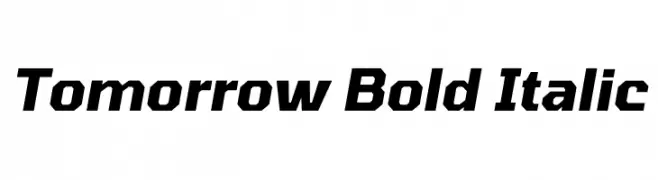 Tomorrow Bold Italic  Descarca Fonturi Gratis