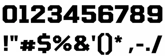 Tomorrow Bold Font OTHER CHARS