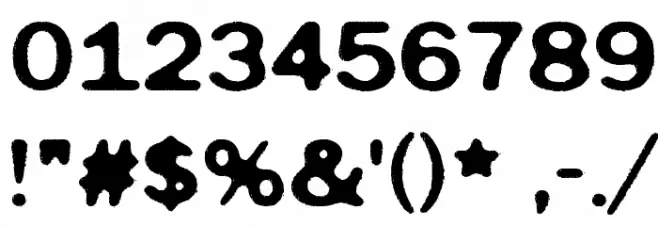 Tomorrow Comes Today Font OTHER CHARS