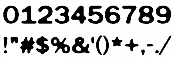 Tomorrow Comes Today Font OTHER CHARS