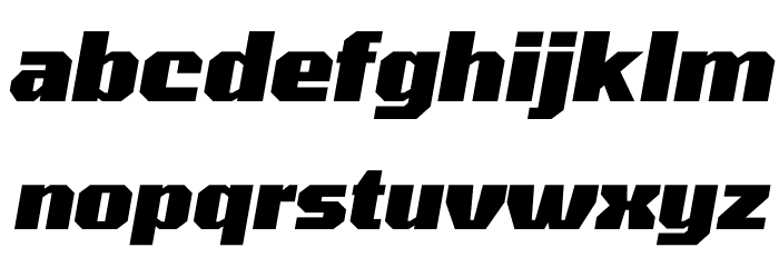 Tomorrow ExtraBold Italic Font LOWERCASE