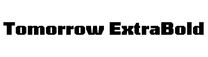 Tomorrow ExtraBold  لخطوط تنزيل