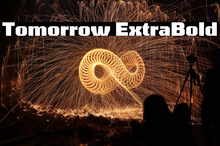 Tomorrow ExtraBold Font examples