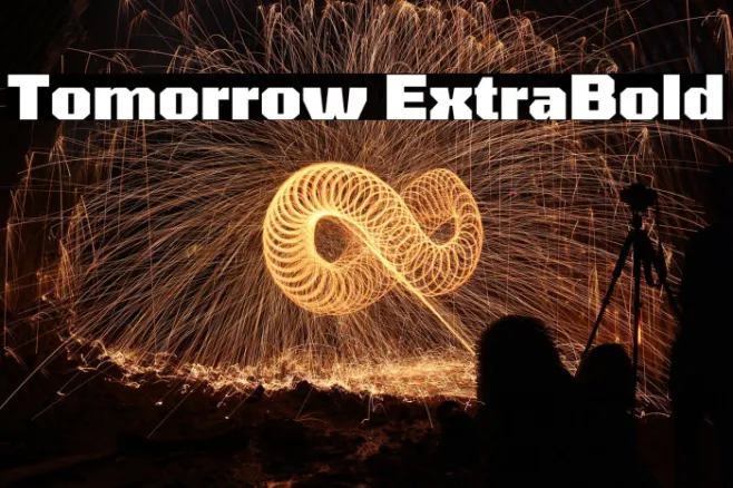Tomorrow ExtraBold Example 1