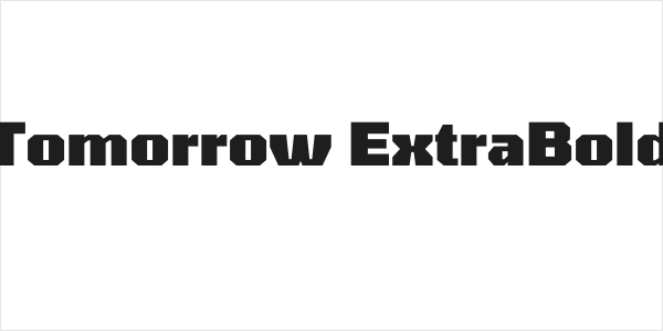 Tomorrow ExtraBold Logo