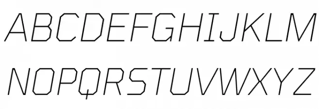Tomorrow ExtraLight Italic Polices MAJUSCULES