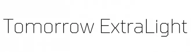 Tomorrow ExtraLight  Descarca Fonturi Gratis