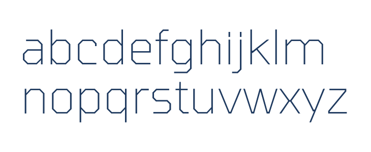 Tomorrow ExtraLight Lowercase