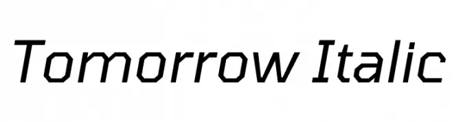 Tomorrow Italic  baixar fontes gratis