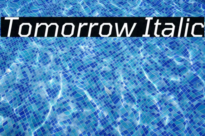 Tomorrow Italic Example 1