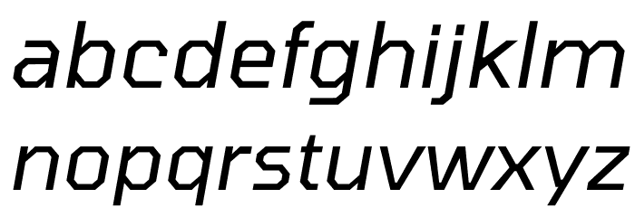 Tomorrow Italic Font LOWERCASE