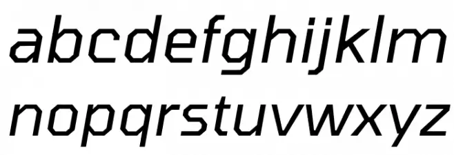 Tomorrow Italic Font LOWERCASE
