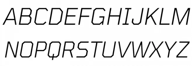 Tomorrow Light Italic フォント 大文字