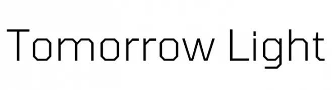 Tomorrow Light  Descarca Fonturi Gratis