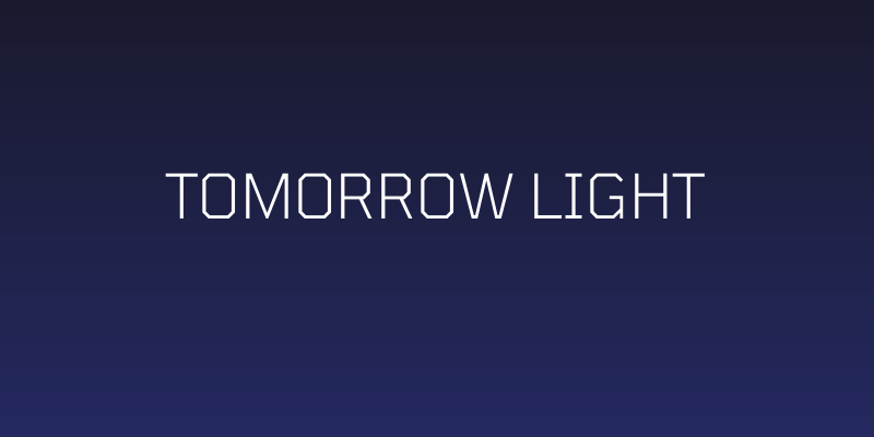 Tomorrow Light Social Header