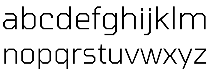 Tomorrow Light Font LOWERCASE