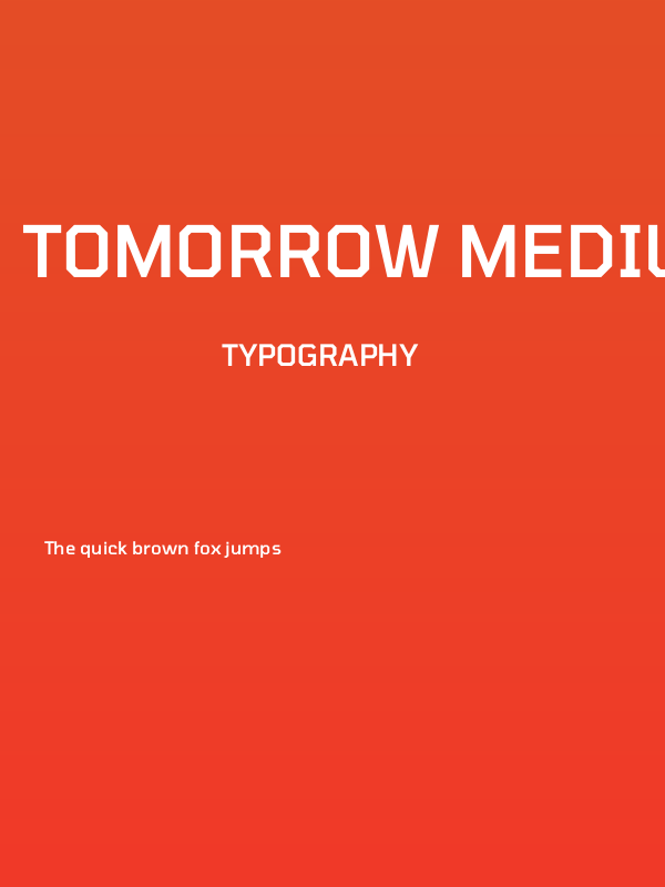 Tomorrow Medium Poster