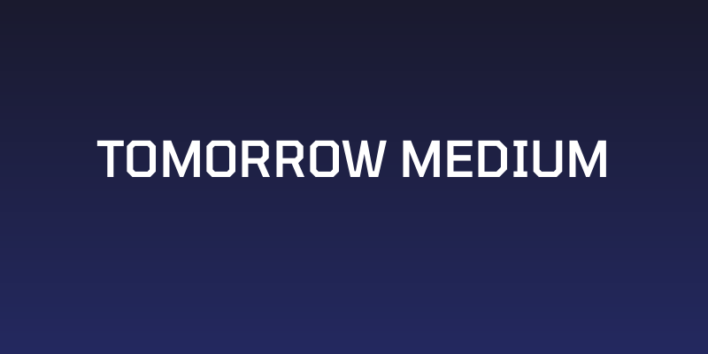 Tomorrow Medium Social Header