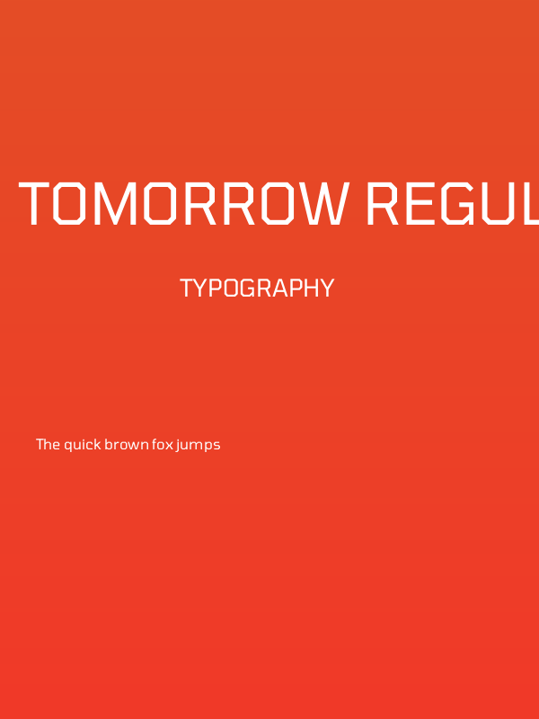 Tomorrow Regular Poster