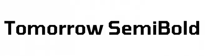 Tomorrow SemiBold  Fuentes Gratis Descargar