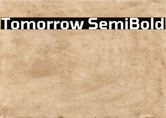 Tomorrow SemiBold Example 1