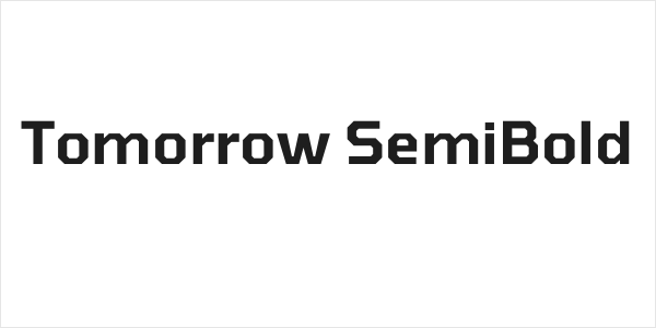 Tomorrow SemiBold Logo