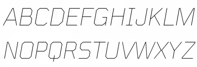 Tomorrow Thin Italic Fuentes MAYÚSCULAS