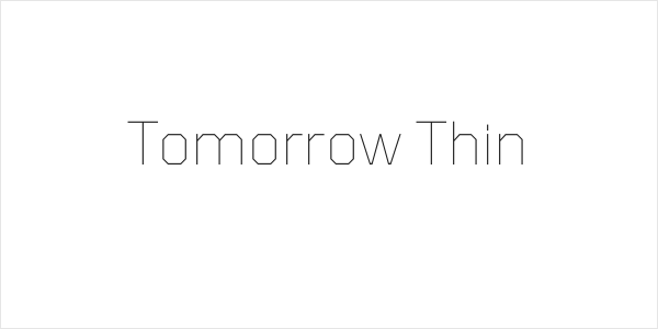 Tomorrow Thin Logo