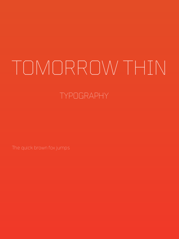 Tomorrow Thin Poster