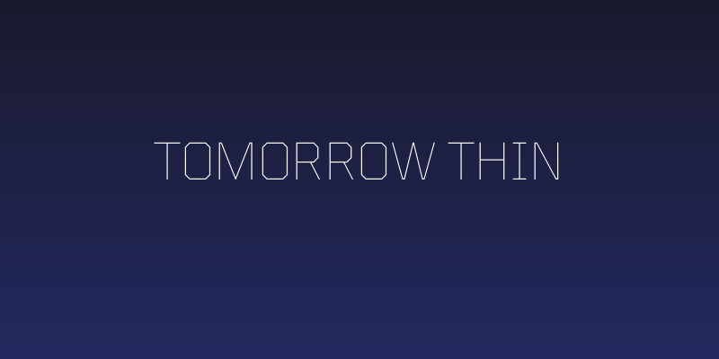 Tomorrow Thin Social Header