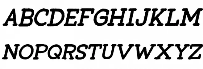 Tompkins DEMO Bold Italic Font Litere mari