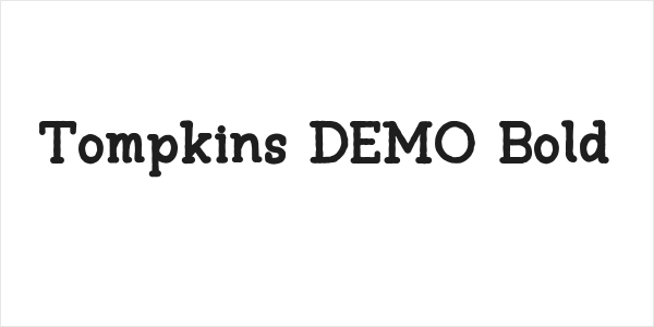 Tompkins DEMO Bold Logo