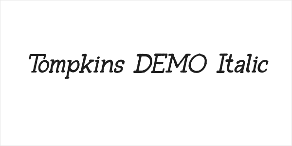 Tompkins DEMO Italic Logo
