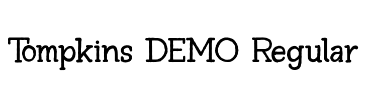 Tompkins DEMO Regular  les polices de caractères gratuit tlcharger
