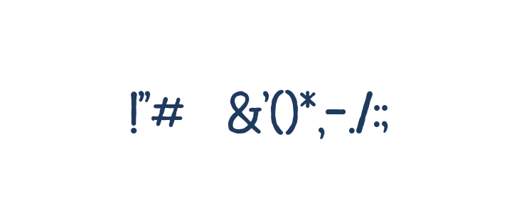 Tompkins DEMO Regular Other Characters