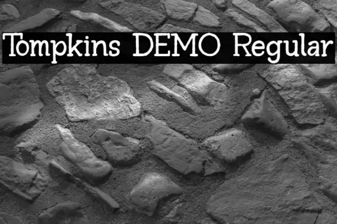 Tompkins DEMO Regular Font examples