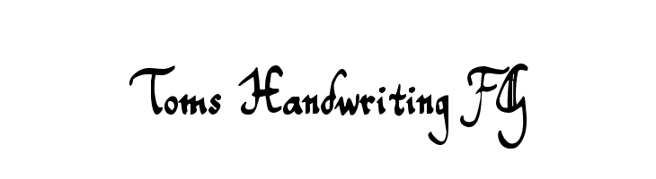 Toms Handwriting FG  नि: शुल्क फ़ॉन्ट्स डाउनलोड