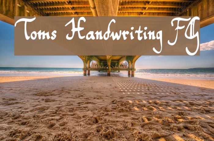 Toms Handwriting FG Example 1