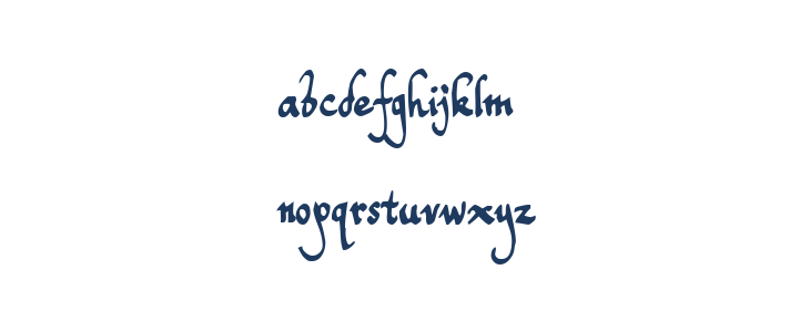 Toms Handwriting FG Lowercase