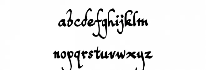 Toms Handwriting FG फ़ॉन्ट लोअरकेस