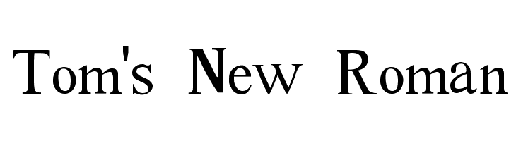 Tom's New Roman  Frei Schriftart Herunterladen