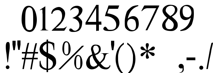 Tom's New Roman Font OTHER CHARS