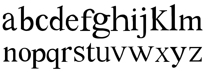 Tom's New Roman Font LOWERCASE