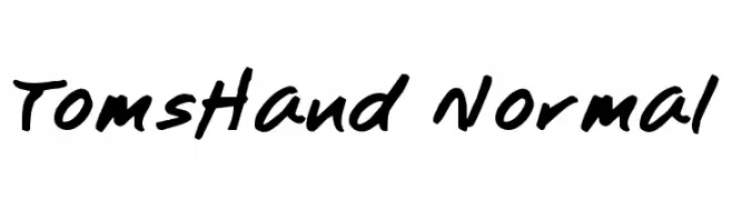 TomsHand Normal  تنزيل الخطوط