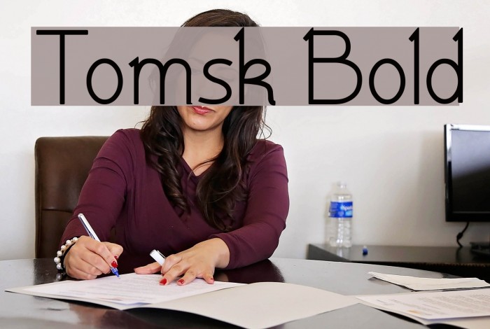 Tomsk Bold Font examples