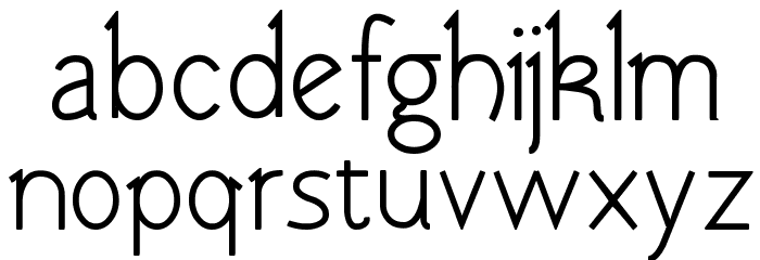 Tomsk Bold Font LOWERCASE