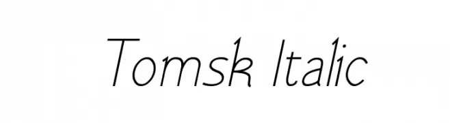 Tomsk Italic  les polices de caractères gratuit tlcharger